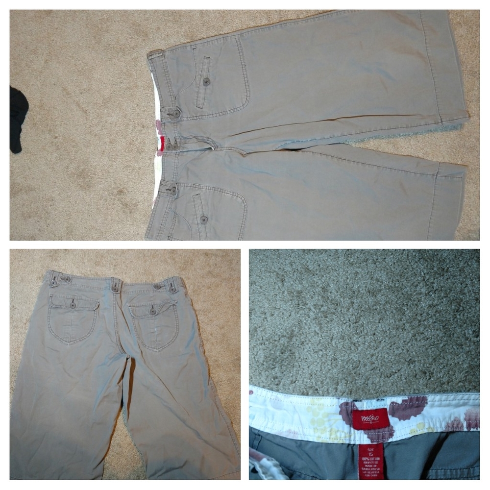 Wide leg capris